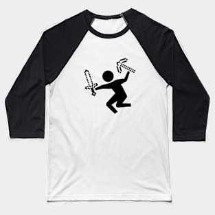 At Play in Minecraft Baseball T-Shirt